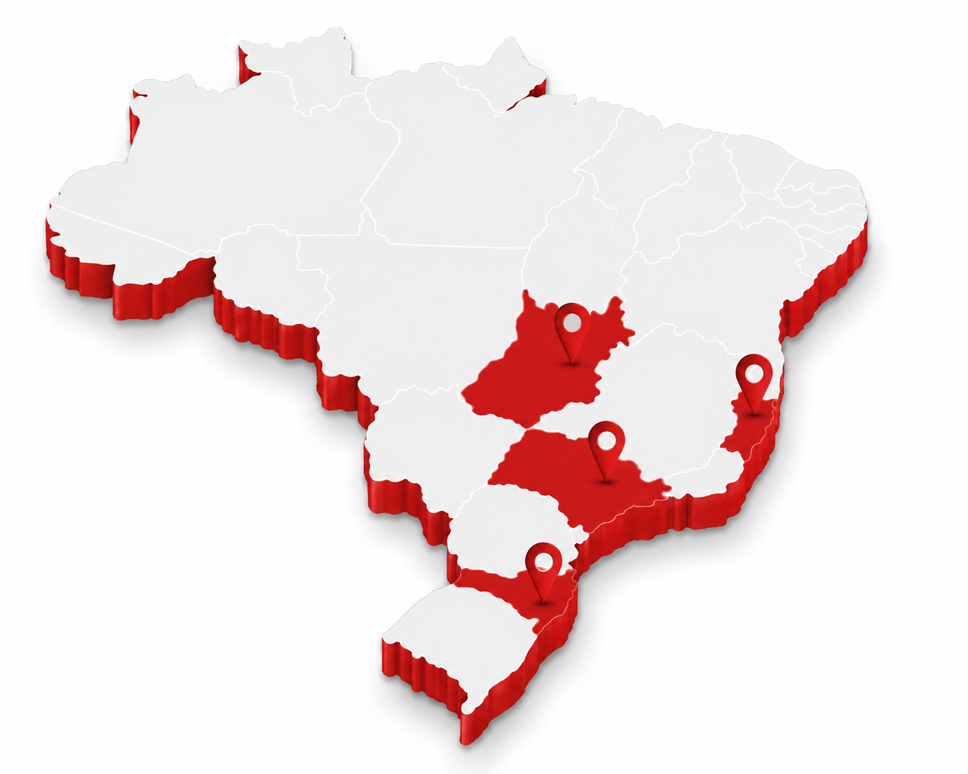 Mapa de atuação